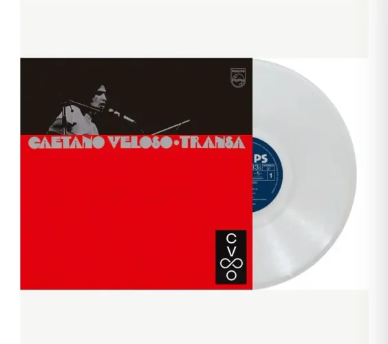 LP Transa - Caetano Veloso - Disco de Vinil Translúcido