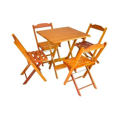 3 jogos de Mesa de madeira com 4 cadeiras