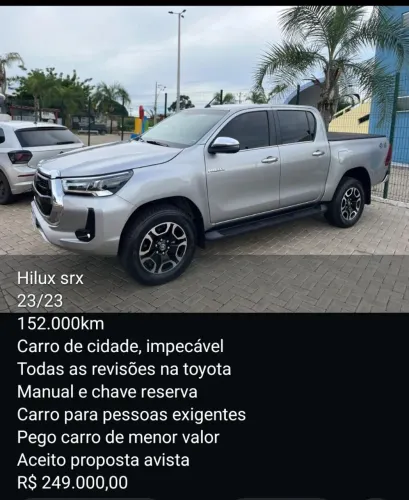 Toyota Hilux CD SRX 4X4 2.8 TDI 16V Diesel Aut. 2023