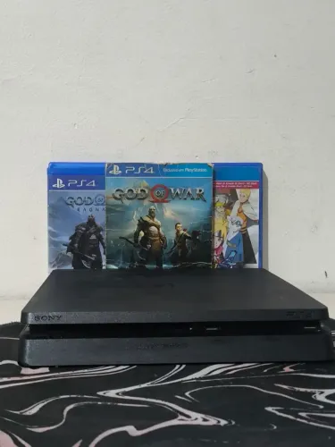 PS4 SLIM 1TB COM 3 JOGOS