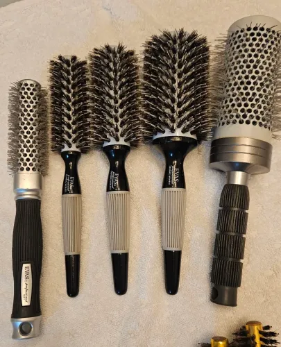 Lote 5 Escovas De Cabelo Profissional Evas Cerâmica Original