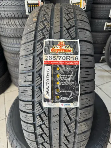 Pneu 265/70/16 Remold Crystone (instalação gratis)