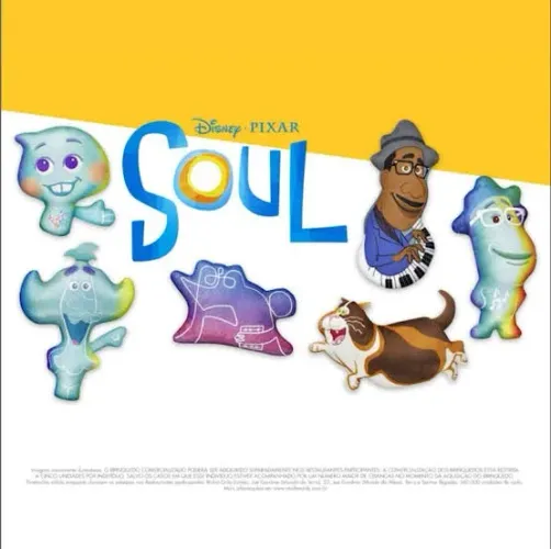 Personagens filme Soul Pixar brinde mc donalds