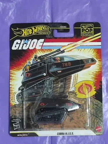 Hot Wheels Premium Cobra H.I.S.S. G.I. Joe Pop Calture Series 1:64