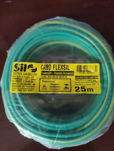  Cabo Flexivel 4mm Com 25 Metros Sil