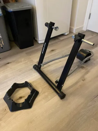 Rolo Treino Bicicleta Altmayer Dobrável + Base Niveladora