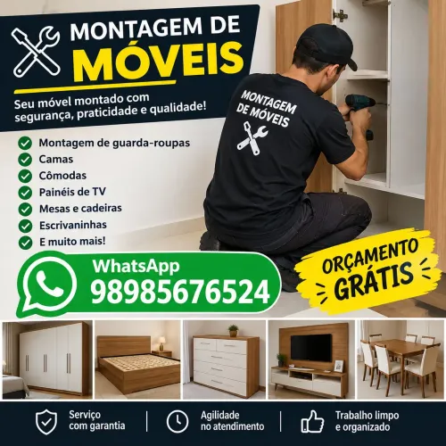 Montador de móveis - orçamento grátis