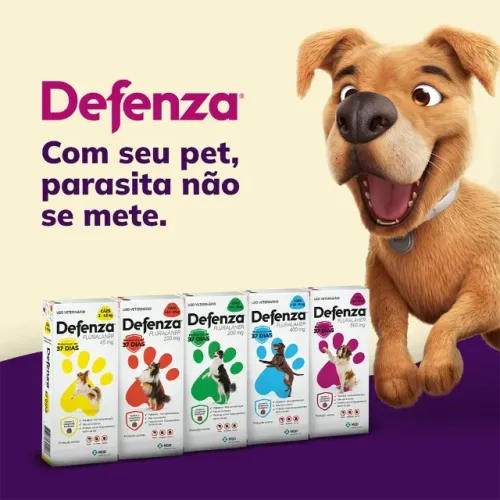 Defenza Antipulgas e Carrapatos Cães - Proteção 37 Dias