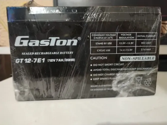  Bateria Gaston GT12-7E1, selada e recarregável