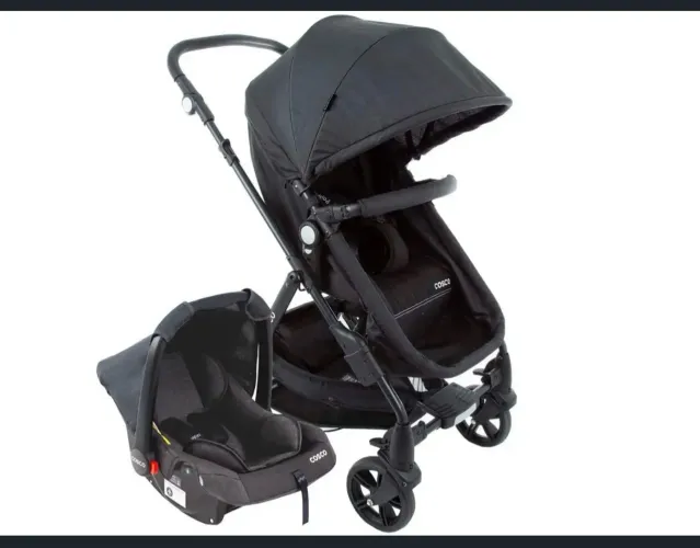 Carrinho de Bebê com Bebê Conforto Cosco Kids Poppy Duo 0 a 15kg