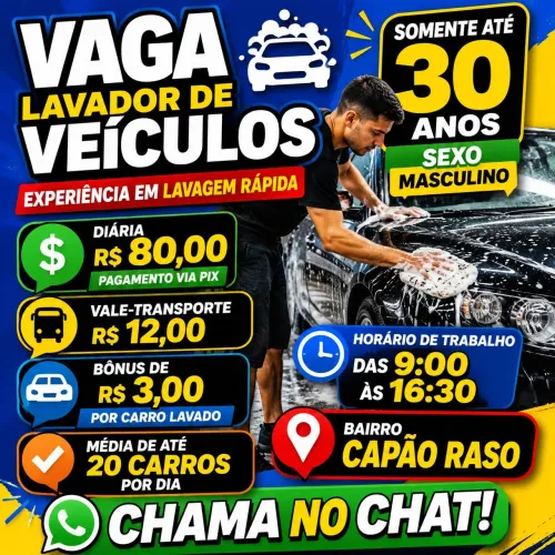 Taxa pra lavador 