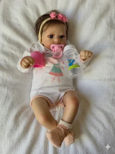 Boneca Reborn estilo RN + Kit completo