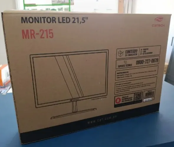 Monitor Led 21,5 Full HD / HDMI / VESA / TELA IPS Novo com garantia
