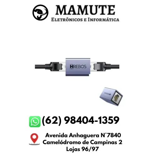 Adaptador Extensor Emenda RJ45 Internet Lan Ethernet
