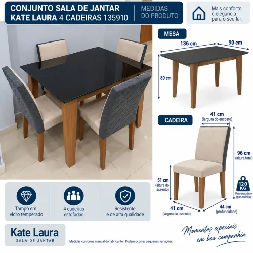 MESA TAMPÃO DE VIDRO