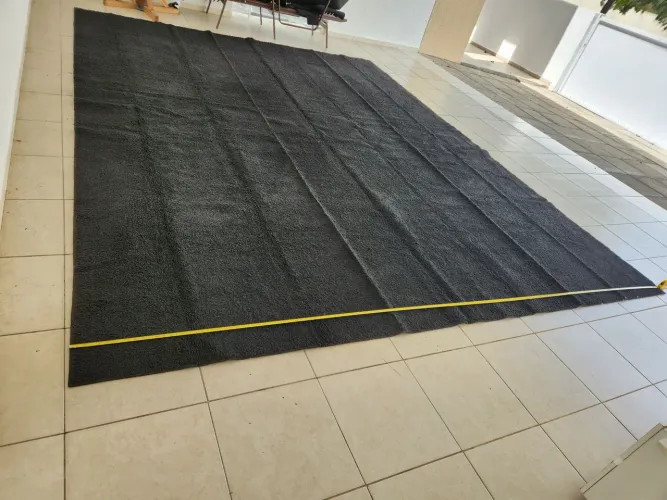 TAPETE PRETO LUXO 4 x 4m