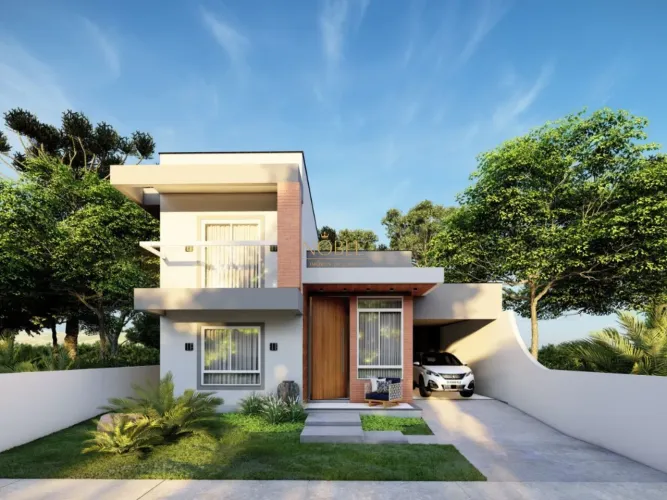 Casa Ampla com 3 Dormitórios e Espaço Gourmet no Passo de Torres, Pet Friendly
