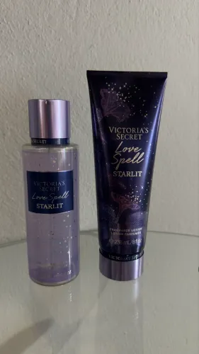 Kit Body Splah + Creme Hidratante Love Spell Victoria's Secret 236ml+250ml Starlit