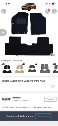 Tapete de capacho kwid