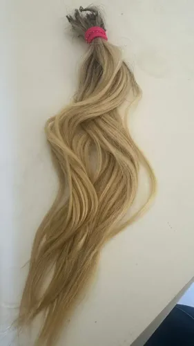 Cabelo loiro brasileiro 50 cm
