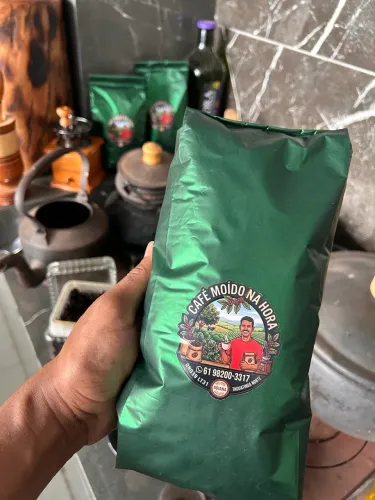 Café moído na hora