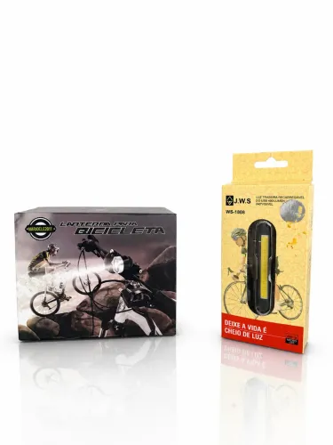 Lanterna e Sinalizador para bicicleta 