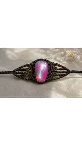 Pulseira em macramê 