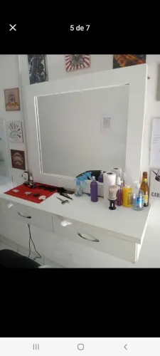 Bancada com espelho 