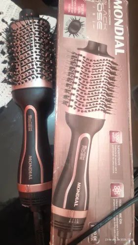 Secador de cabelo escova Mondial Black rose 220 v