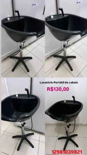 Lavatório de cabelo portátil