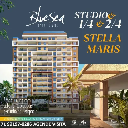 EXCELENTE 2 QUARTOS (1 SUÍTE), 2 VAGAS em Stella Maris
