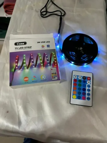 Fita Led RGB USB 16 Cores Com Controle 3 Metros