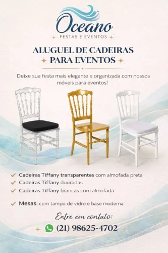 Aluguel de Cadeiras para Festas e Eventos 