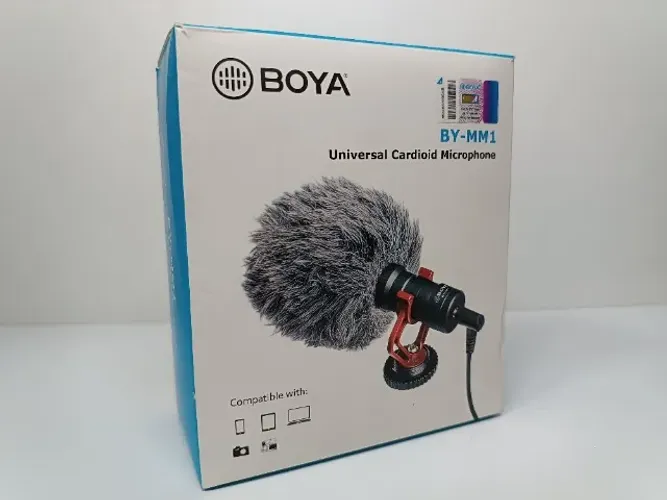 Microfone de câmera Boya MM1