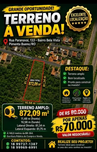 Terreno à venda 