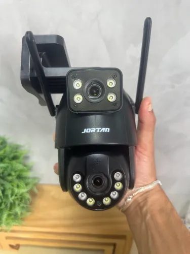 Câmera Dupla Preta JORTAN JT-9697 | Áudio Bidirecional | Entrega Imediata