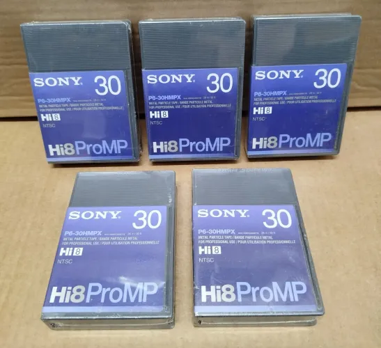 Lote Fita Sony Hi8 Pro P6-30hmpx - 30 Minutos<br>