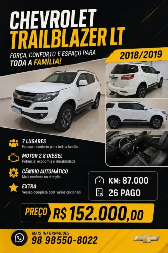 Chevrolet Trailblazer LT 2.8 4X4 Turbo Diesel 2019