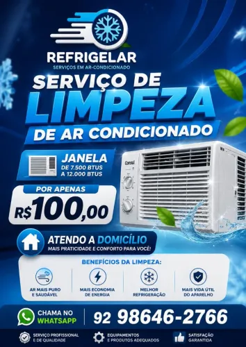Limpeza de ar condicionado de janela