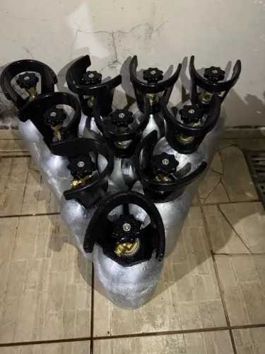 Cilindro de alumínio pra CO2 4,5 kg