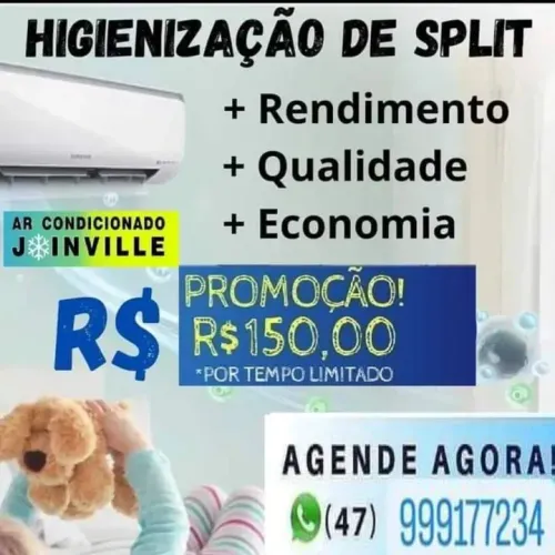 Promoção de higienização de ar condicionado