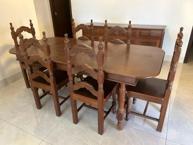 Conjunto Sala de Jantar Madeira Maciça 