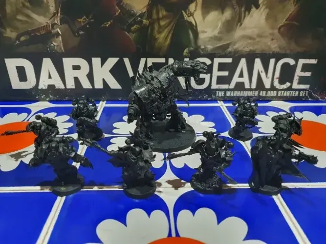 Chaos Chosen e Cultists da caixa Dark Vengeance, Warhammer 40k