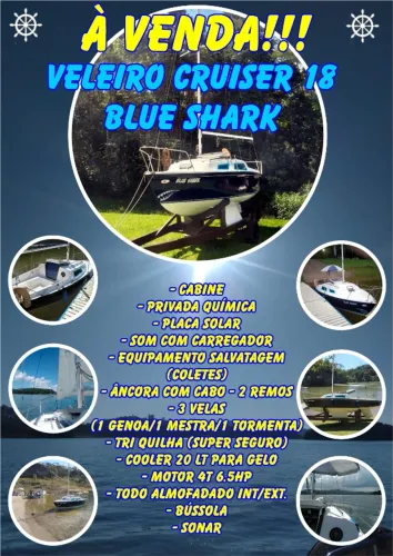 VENDO VELEIRO CRUISER 18 EM OTIMO ESTADO! OPORTUNIDADE! O BARCO DO SEU SONHO!