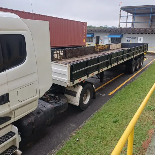 Carreta LS p/container bobineira
