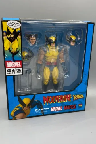 Boneco wolverine xmen mafex action figure logan 