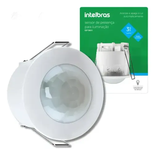 Sensor De Presença Para Iluminação Esp 360 E Intelbras NOVO