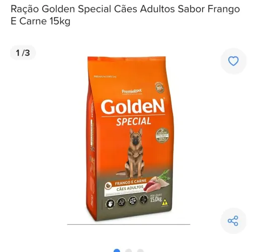 Ração para cachorro Golden special 15kg 
