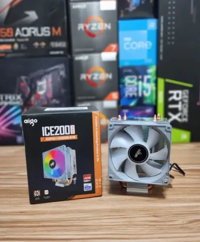 Cooler Aigo Ice200 Pro RGB Silencioso para Processadores Intel AMD