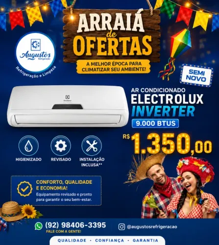 Vendo ar condicionado Electrolux Inverter 9000 btus